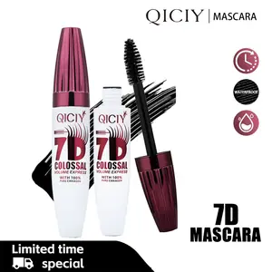 QICIY 7D Colossal Volume Express Mascara Waterproof Lengthen Curl Lashes to a New Level Long Lasting 24 Hour Wear Smudge Proof Ultra Fine Volumizing Cosmetics