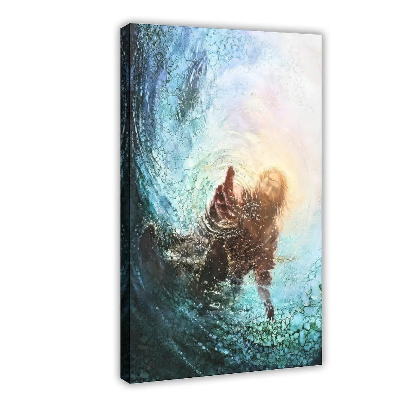 Jesus Wall Art Poster, The Hand Of God, God Wall Art, Jesus Canvas Print, Jesus Poster, Relaxing Wall Art, Christian Wall Art, Jesus Painting, Xmas Gift