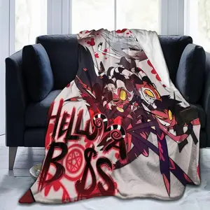 Helluva Boss Throw Blanket Stylish Air Conditioner Blankets For Chair Beautiful Outdoor Blanket For Picnic 40"x30" Horror