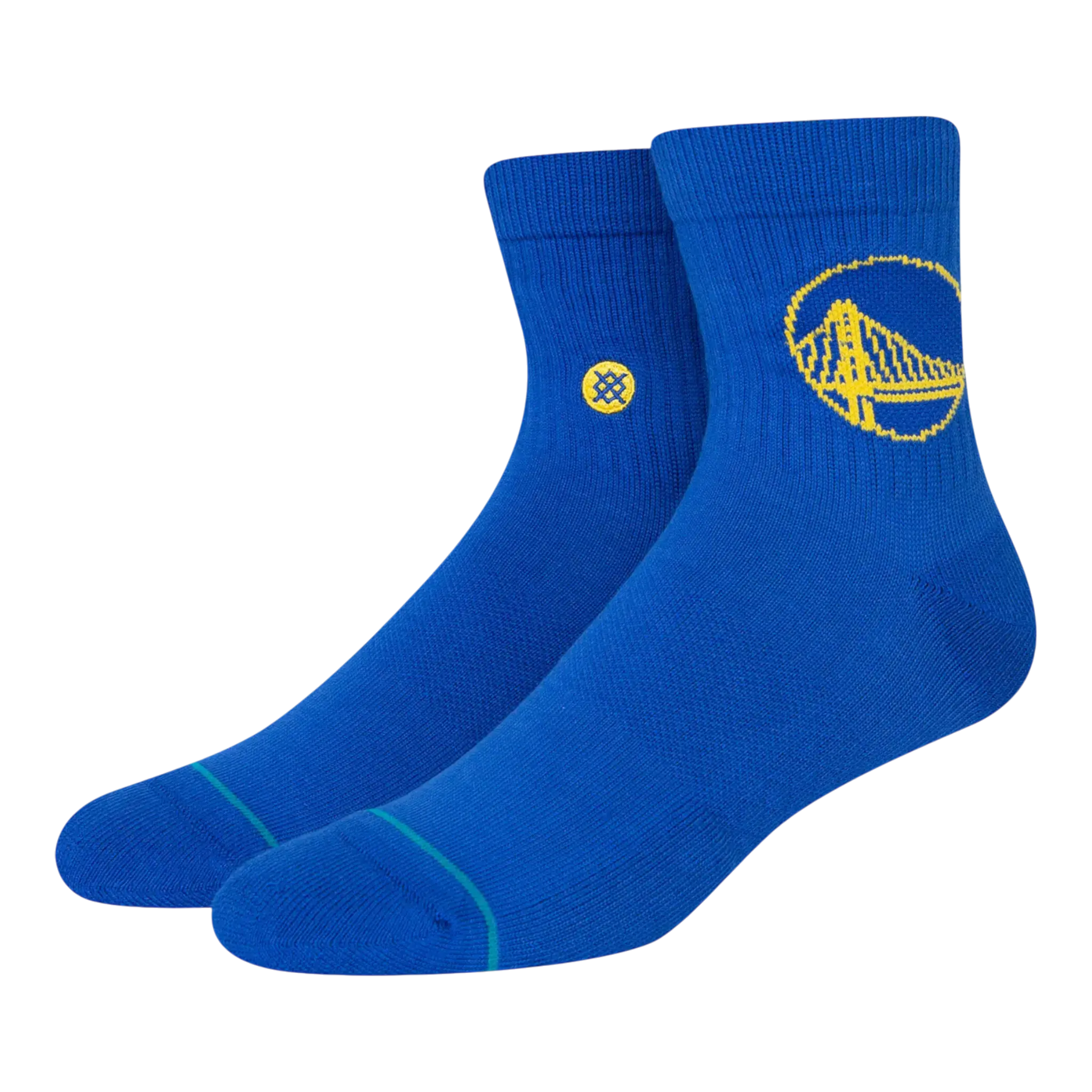 Stance Golden State Warriors Quarter Ankle Socks in Royal Blue | Men's