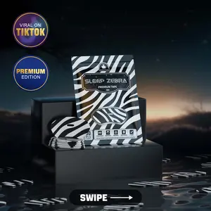 SLEEP ZEBRA Mouth Tape (30 Pack), Hypoallergenic, Latex Free & Gentle On Skin, Pain Free Removal, Skin Friendly, Suitable for All Ages, Adhesive Cotton Tape with Hole, Breathable Mouth Tape for Sleeping