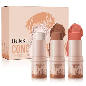 HelloKiss Multi-Functional Three-Pack Contour Stick Set Highlighter 3D Face Blush Highlight Stick