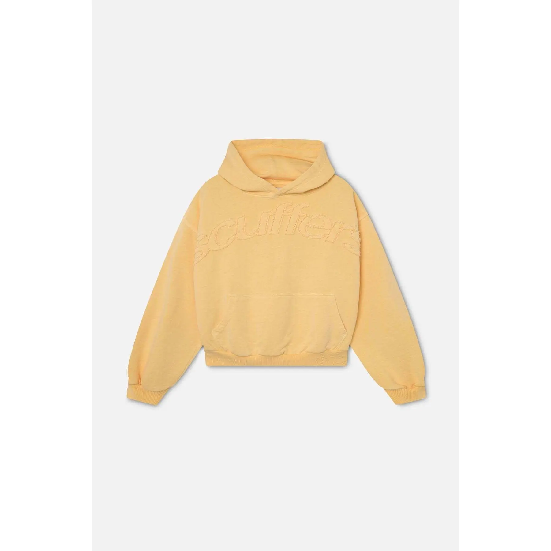 Scuffers Embossed Pullover Hoodie — Oversized Unisex