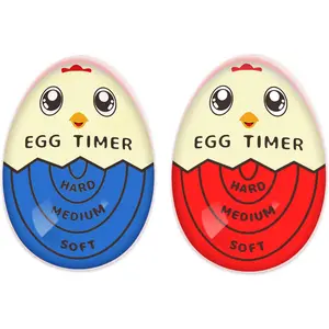 Egg Timer That Goes in Water for Boiling Eggs Soft Hard Boiled, Red + Blue