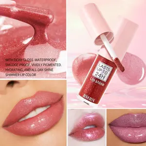 3pc/1pc Long-Lasting Highlight Lip Gloss Set, Includes Moisturizing, Refreshing, Lightweight, Rich Lip Glosses, Nude Lip Liner, Non-Sticky Liquid Lipstick Series