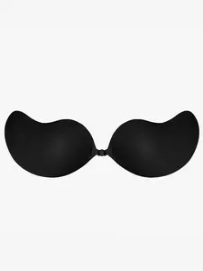 Invisible Sticky Silicone Seamless Bra for Women, Maximum Support Push Up Design, Strapless, Uplifting Lingerie for Dresses & Weddings