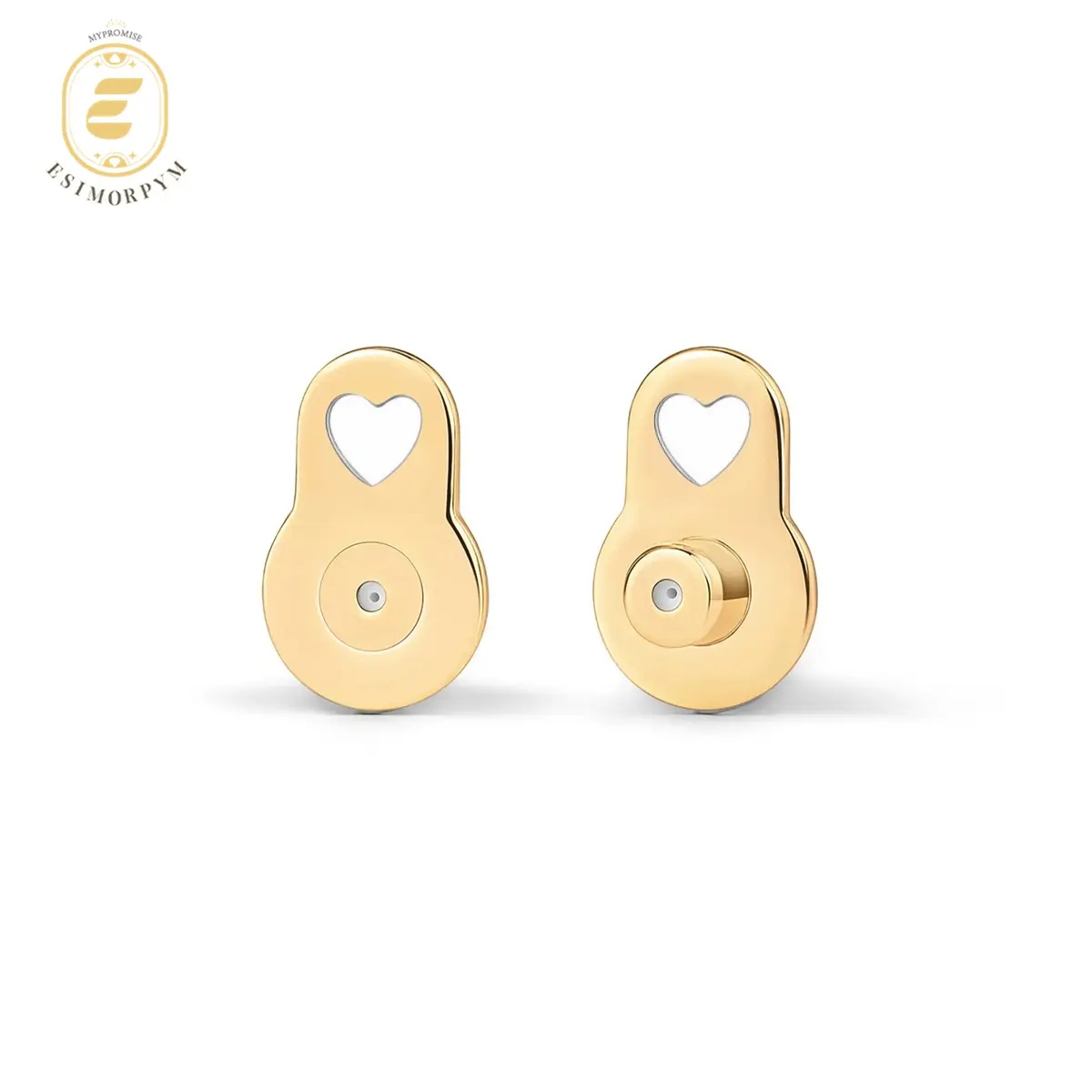 14K Gold Plated Lobe Lifters for Heavy Earrings for Women - Earring Backs for Droopy Ears - Comfortable Earring Backings for Studs - Trendy Fashion Jewelry Accessories
