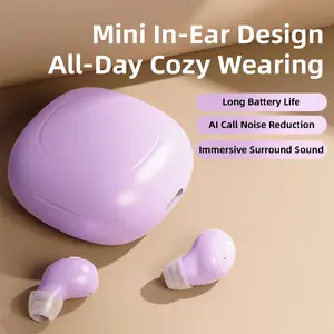 Compact Discreet Mini In-Ear Bluetooth Earbuds, Ultra Thin Noise Blocking Earbuds, Ergonomic Design For Rest Workout Travel Calls