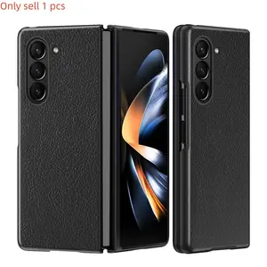 Samsung Galaxy Z Fold 6 Smartphone Case, Business Travel Crocodile Pattern, Luxury Z Fold 5 Protective Cover, Matte Ultra-Thin Design for Men & Women, Protector