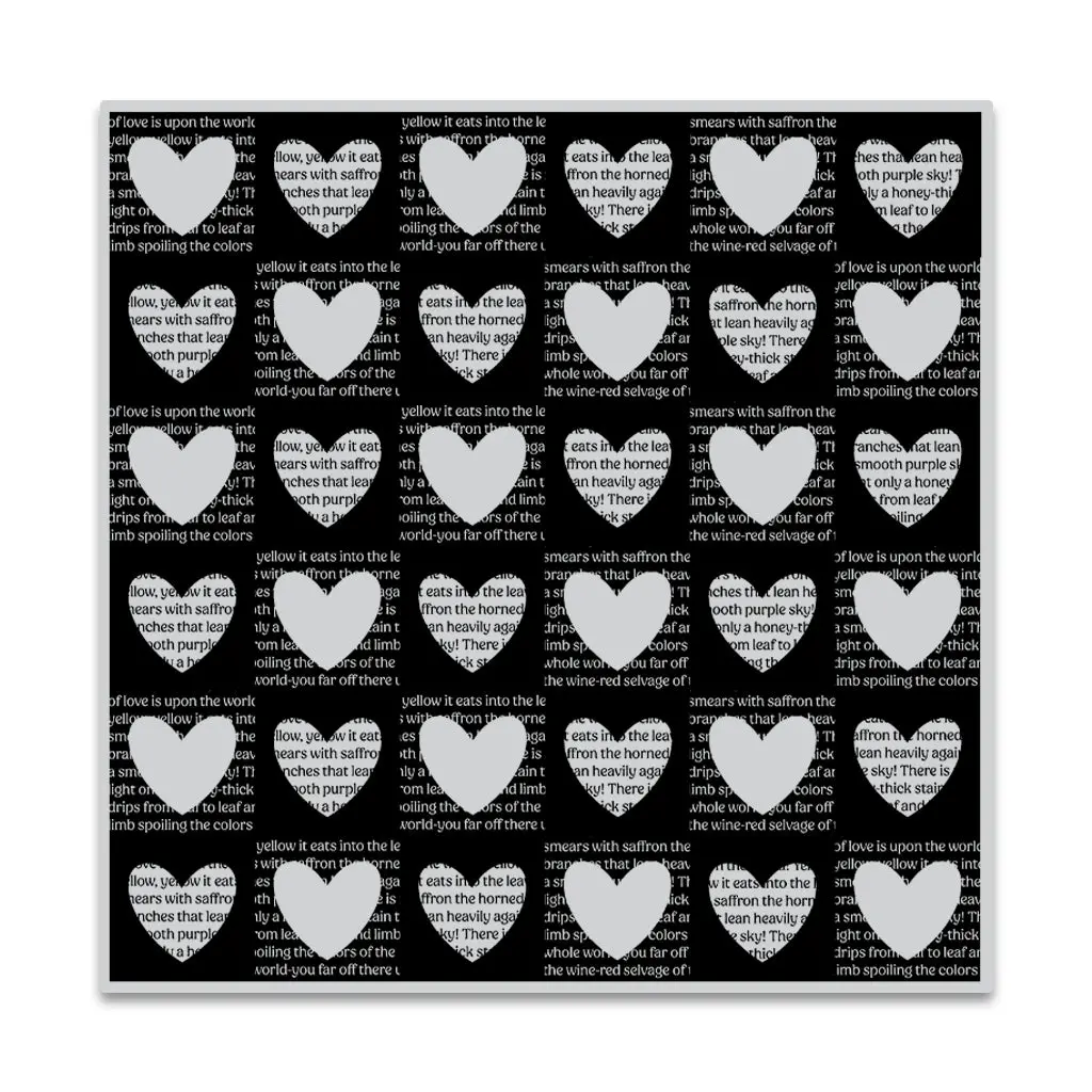 Checkered Hearts - January Cling Stamp of the Month