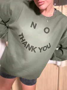 No Thank You Smile Graphic Top