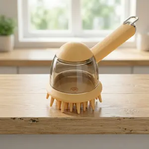 Top Seller 2-in-1 Silicone Bathing Brush with Massage Nubs for Deep Cleaning and Soothing Pet Skin Safe Non Toxic Odor Resistant Easy Rinse and Dry Ideal for Daily Use and Professional Grooming