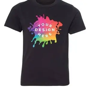 Custom Made Rainbow Splatter Design T-Shirt for Personalized Fashion