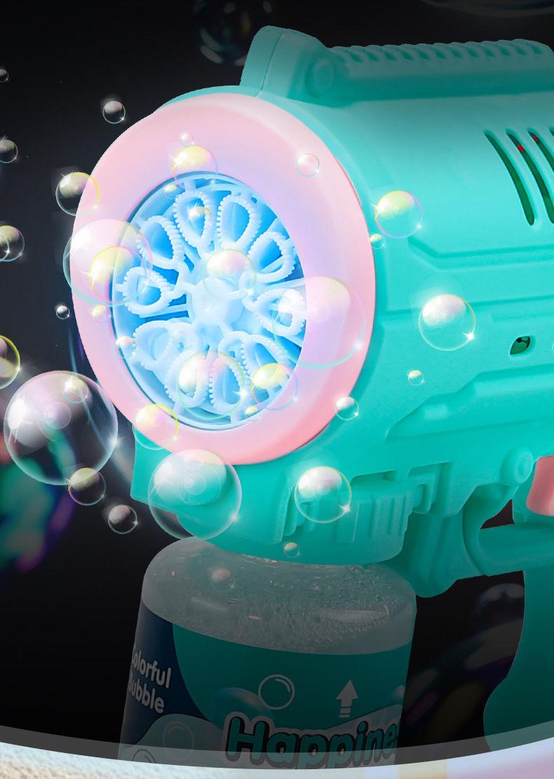 Space Bubble Gun Toy, Handheld Bubble Maker, Fun Outdoor Play Equipment for Kids, Durable Design for，Gift for boys and girls