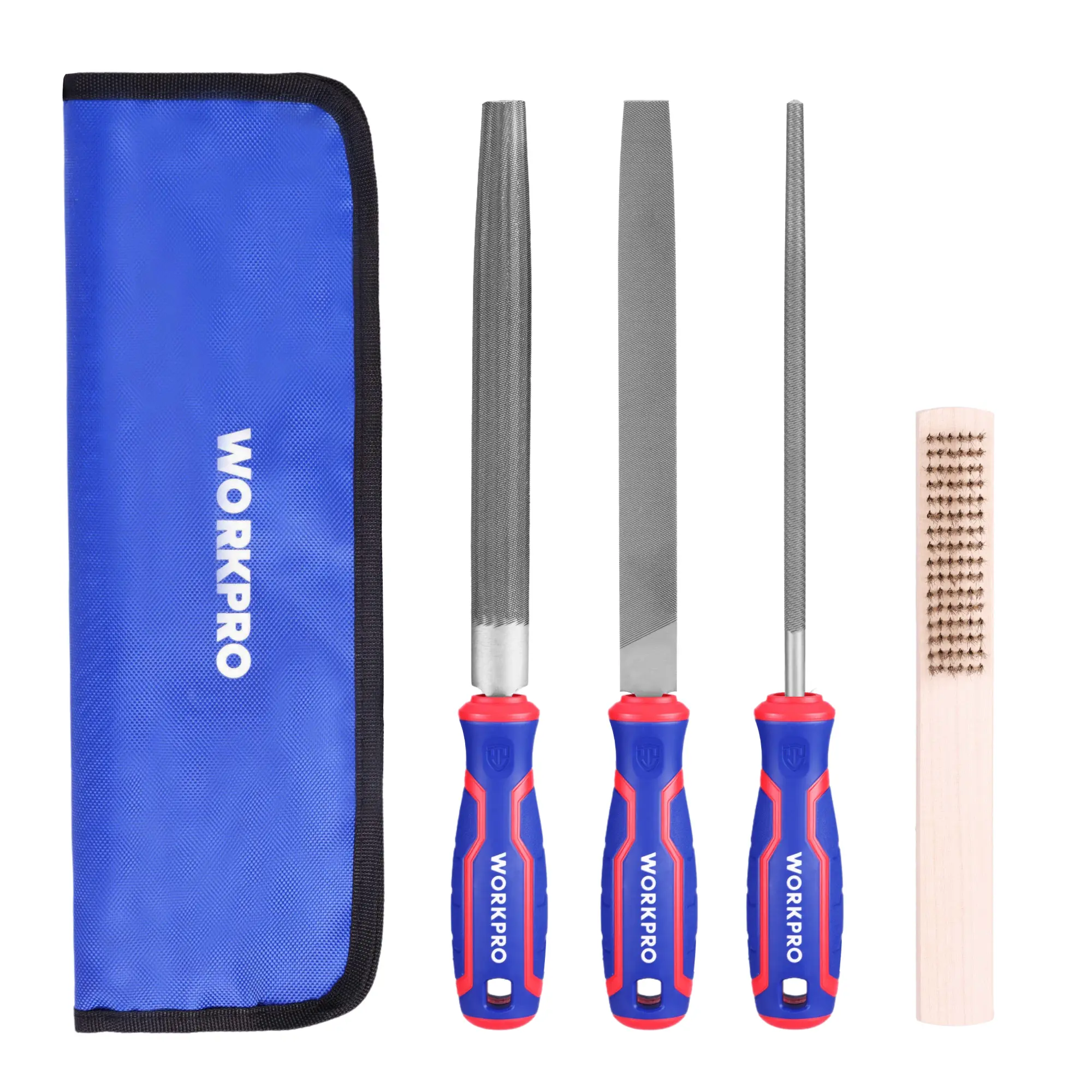 WORKPRO Needle File Set, Mini Precision Files for Metal, Wood & Plastic | Carbon Steel Files with Non-Slip Handles for Precise Filing of Metal, Wood, Plastic, Jewelry, Crafts, and DIY Projects