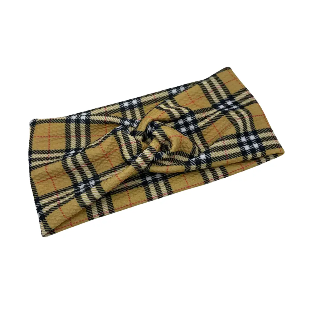 The BLAIR Headband - Adult Stretchy Knit Fabric 4-Inch Wide, Perfect Preppy Look, Handmade, Comfortable