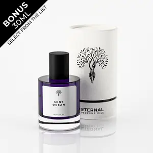 Eternal Perfume Oils - Mint Ocean Perfume Oil, Long-Lasting Scent for Men | 50ml with Bonus 30ml Perfume Bottle of your choice