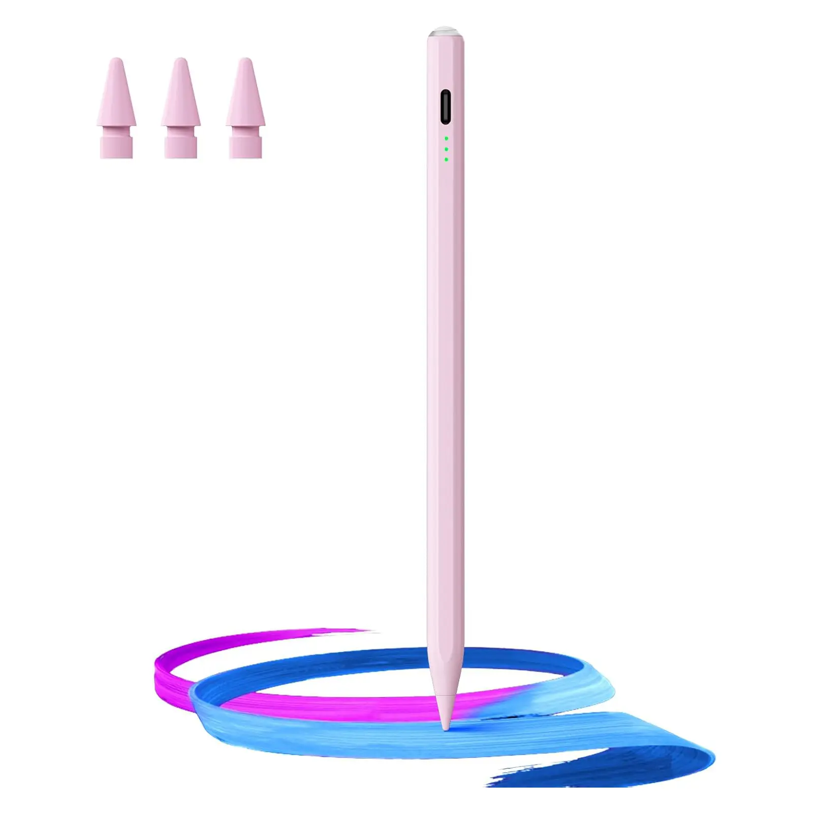 Stylus Pen for iPad 2018-2026, 13Min Fast Charge Apple iPad Pencil | Tilt Sensitivity & Palm Rejection for iPad 11/10/9/8/7/6th Gen, Air 5/4/3/M4/M3/M2, Pro 13"/12.9"/11"/M4, Mini 7/6/5th, White, Blue, Pink, Black