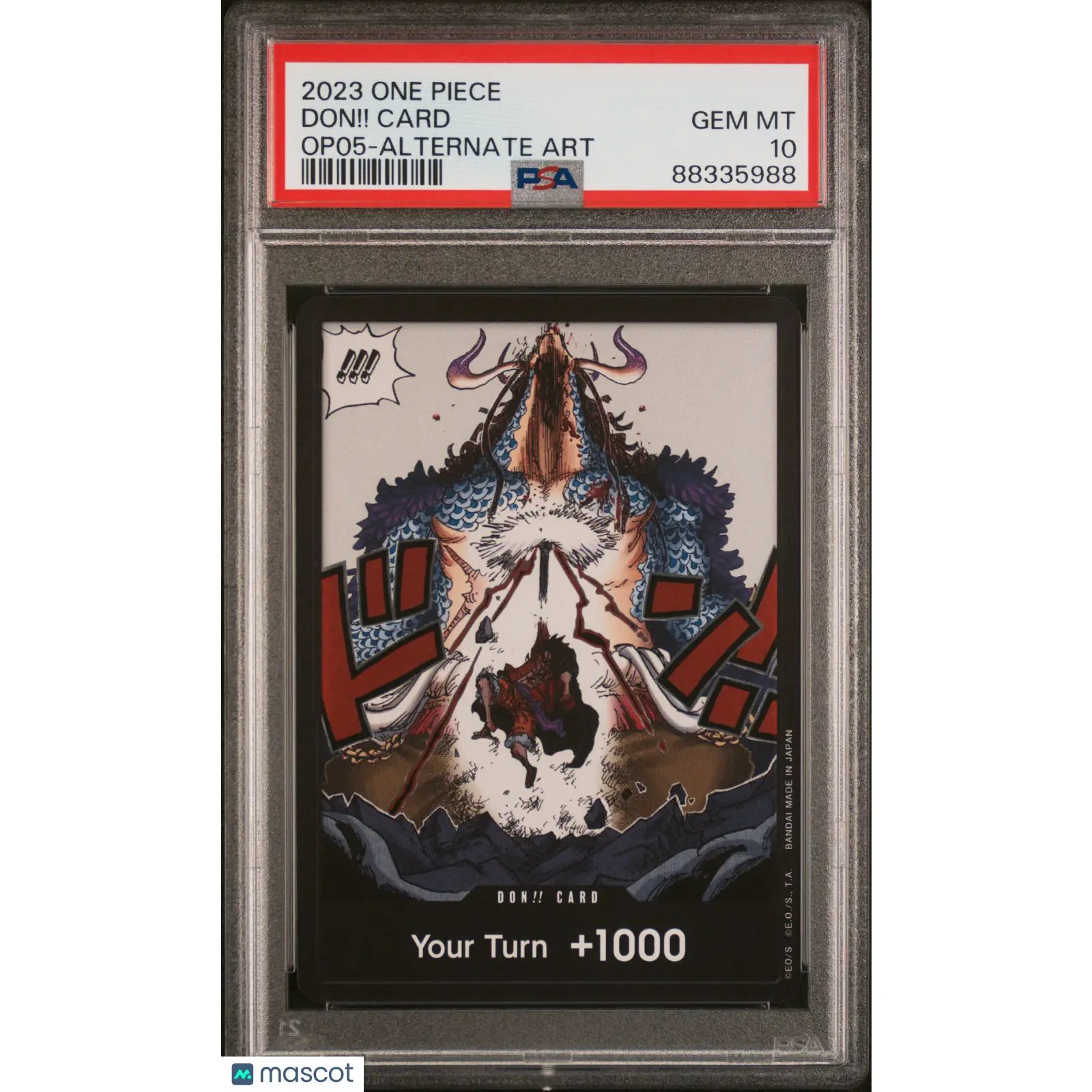 PSA 2023 One Piece Luffy Don!! Card OP 05 Awakening of the New Era ENGLISH 10