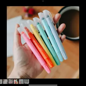 Pastel Bible Highlighter Set - 6 Vibrant Colors for Easy Text Marking and Bible Study Enhancements Ideal for Enhanced Study Experience