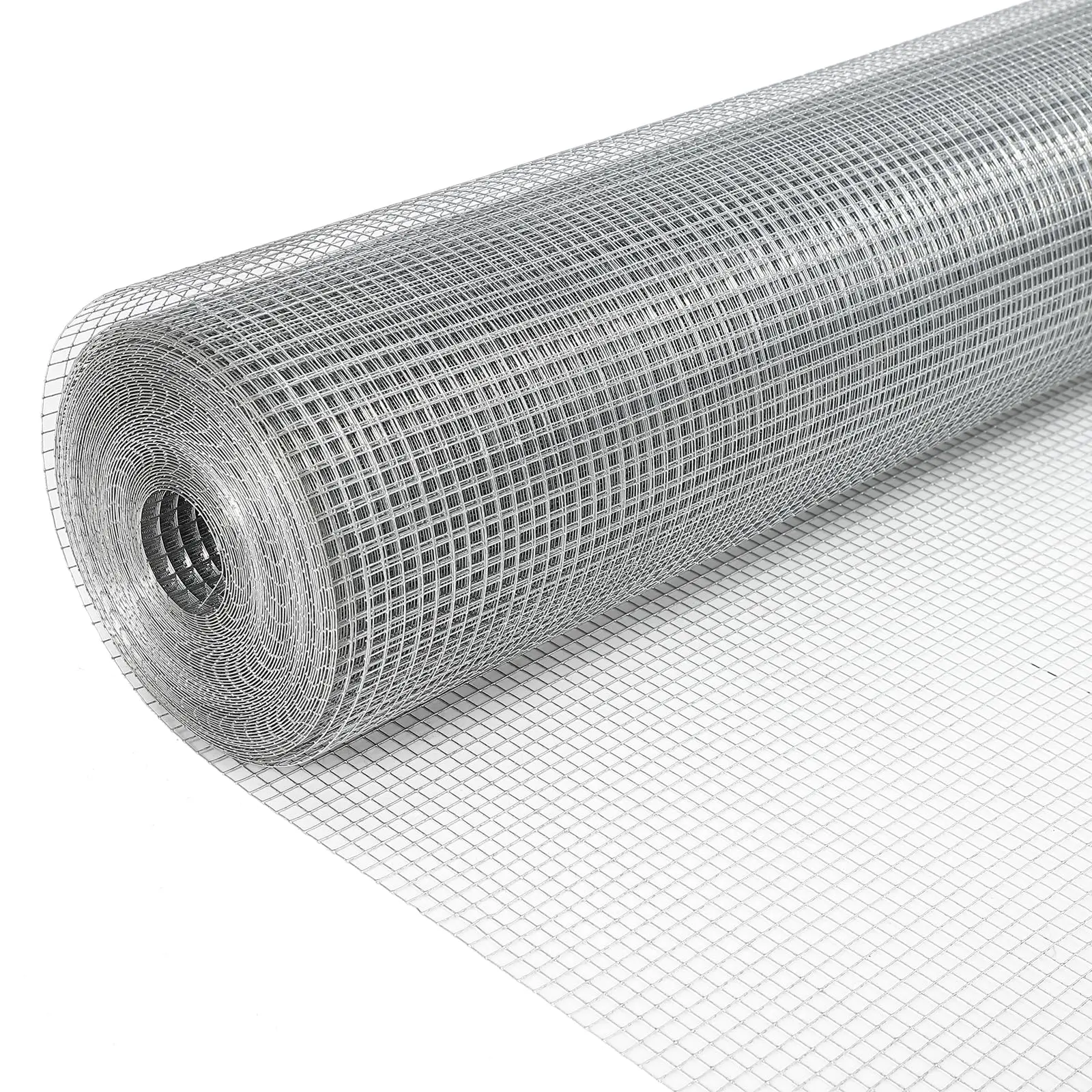 GARVEE Hardware Cloth, 1/2inch 72inx100ft 19 Gauge, Vinyl Coating Galvanized Steel Chicken Wire Fence Wire Mesh Fence Poultry Netting Garden Fence Tree Guard Rolls for Yard Vegetable Plant Protection
