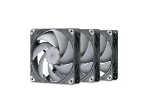 Phanteks T30-140 Triple-Pack, 140mm Premium High-Performance PWM Fan, Industrial Grade LCP Frame & Blades, 3-Mode Speed Switch, Unmatched Airflow for PC Cases & Radiators, Black/Grey