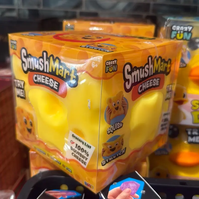 Cheese Squishy Toy – Soft Stretchy Stress Relief Fidget