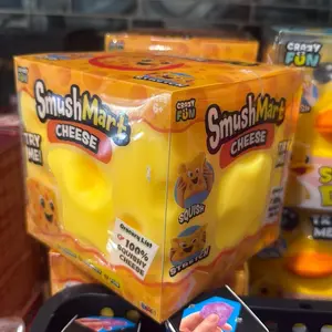 Cheese Squishy Toy – Soft Stretchy Stress Relief Fidget