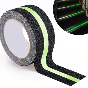 Luminous Self Adhesive Safety Anti Slip Tape, Reflective Tape with High Traction Gravel, Universal Tape for Indoor & Outdoor Stairs, Home Accessories