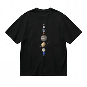 Classic T-Shirt Jupiter Saturn Earth Galaxy Art Design Tee