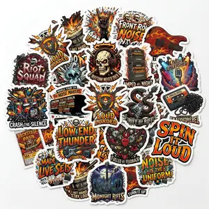Rock Band Stickers Pack 20pcs - Perfect for Music Enthusiasts and Collectors - Ideal Gift for Fans - 20 Pieces