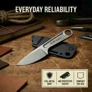 Tactical Outdoor Survival Knife Kydex Sheath|Multi-Function Camping/Pocket/Fruit Knife|Holiday Gift Collectible Blade wilderness Steel High-CaDon Portable Tool Accessories edc men great idea wrench premium