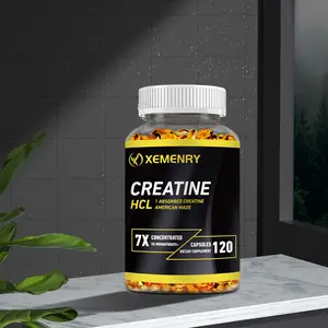 Xemenry - Creatine HCl Capsules | Supports muscle, cognitive, and immune health | No bloating or cramping | Made in the USA - 120 Capsules
