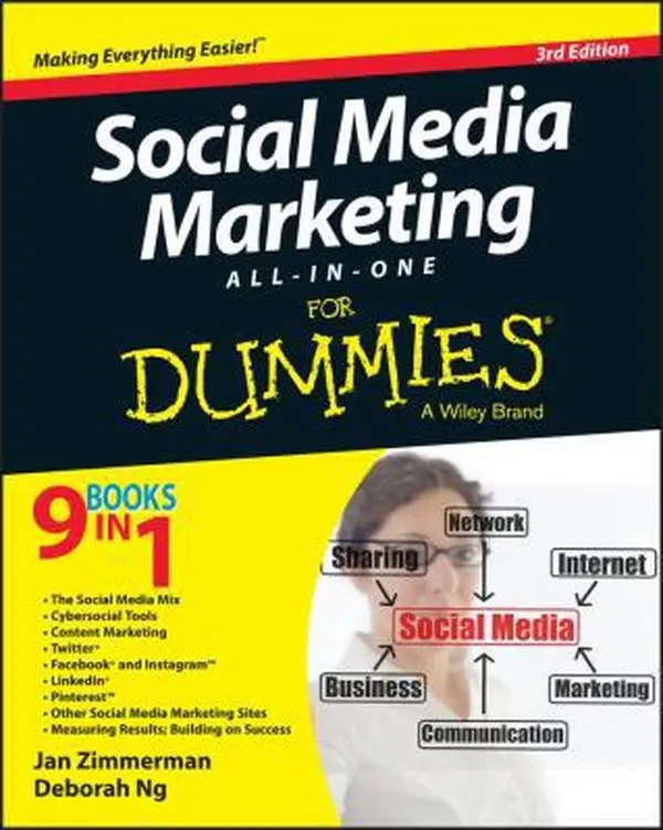 USED-Social Media Marketing All-In-One for Dummies by Jan Zimmerman (Paperback)