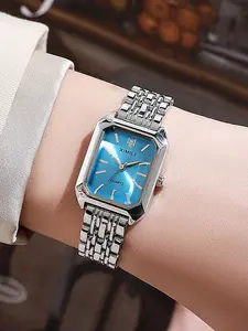 1-piece exquisite and versatile women's watch set, fashionable quartz watch, casual steel strip watch, women's watch