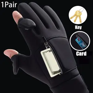 1 Pair Premium Winter Warm Touch Screen Gloves - Active, Waterproof, Windproof, and Insulated for Outdoor Enthusiasts - Ideal for Cycling, Fishing, Running, Skiing, and More