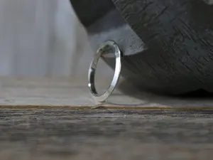 ASHLEY Ring - Sterling Silver Knife Edge Ring, Polished, 2.5 mm wide