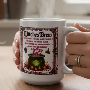 Witches’ Brew Anti-Orange Mug – Funny Witchy Coffee Cup | Spooky Cauldron Design