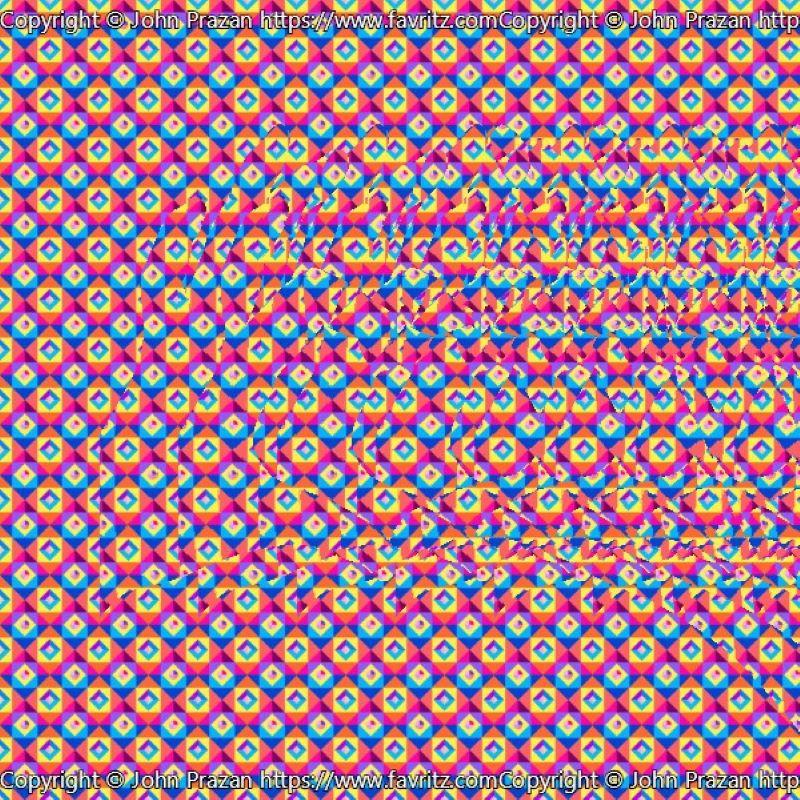 Colorful Stereograms for Vibrant Home Decor, Wall Art, Gift for Art Lovers, Boho Living Room, Unique Art Prints