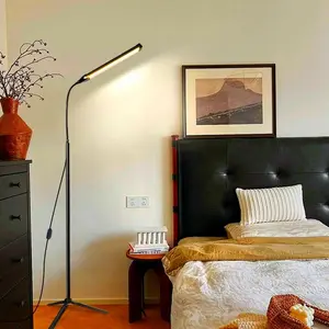 Adjustable LED Floor Lamp, 360° Rotatable LED Floor Light, USB Powered LED Lamp for Eyelash Extension, Beauty Salon, Spa, Makeup, Living Room, Bedroom, Office, Lights Bedroom, Lighting, Decorative, Modern Standing Light