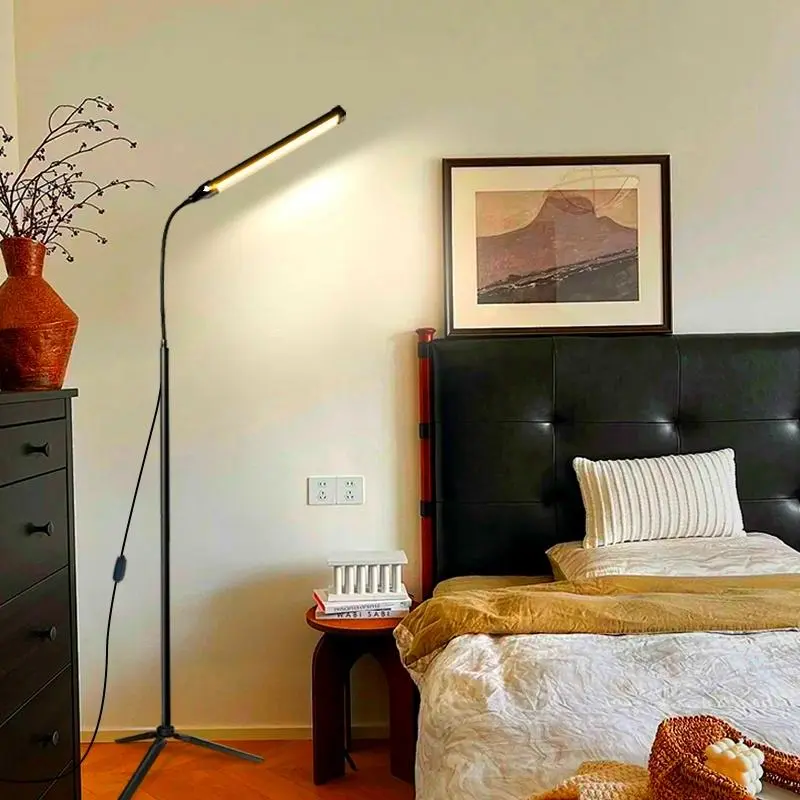 Adjustable LED Floor Lamp, 360° Rotatable LED Floor Light, USB Powered LED Lamp for Eyelash Extension, Beauty Salon, Spa, Makeup, Living Room, Bedroom, Office, Electronic Lights, Decorative, Home Decor Lighting, Standing Light, Home Decoration Lamp