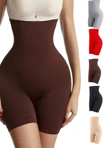 Tummy Control Shapewear Shorts High Waisted Body Shaper Seamless Shorts Butt Lifting Thigh Slimmer Fit Womenswear faja