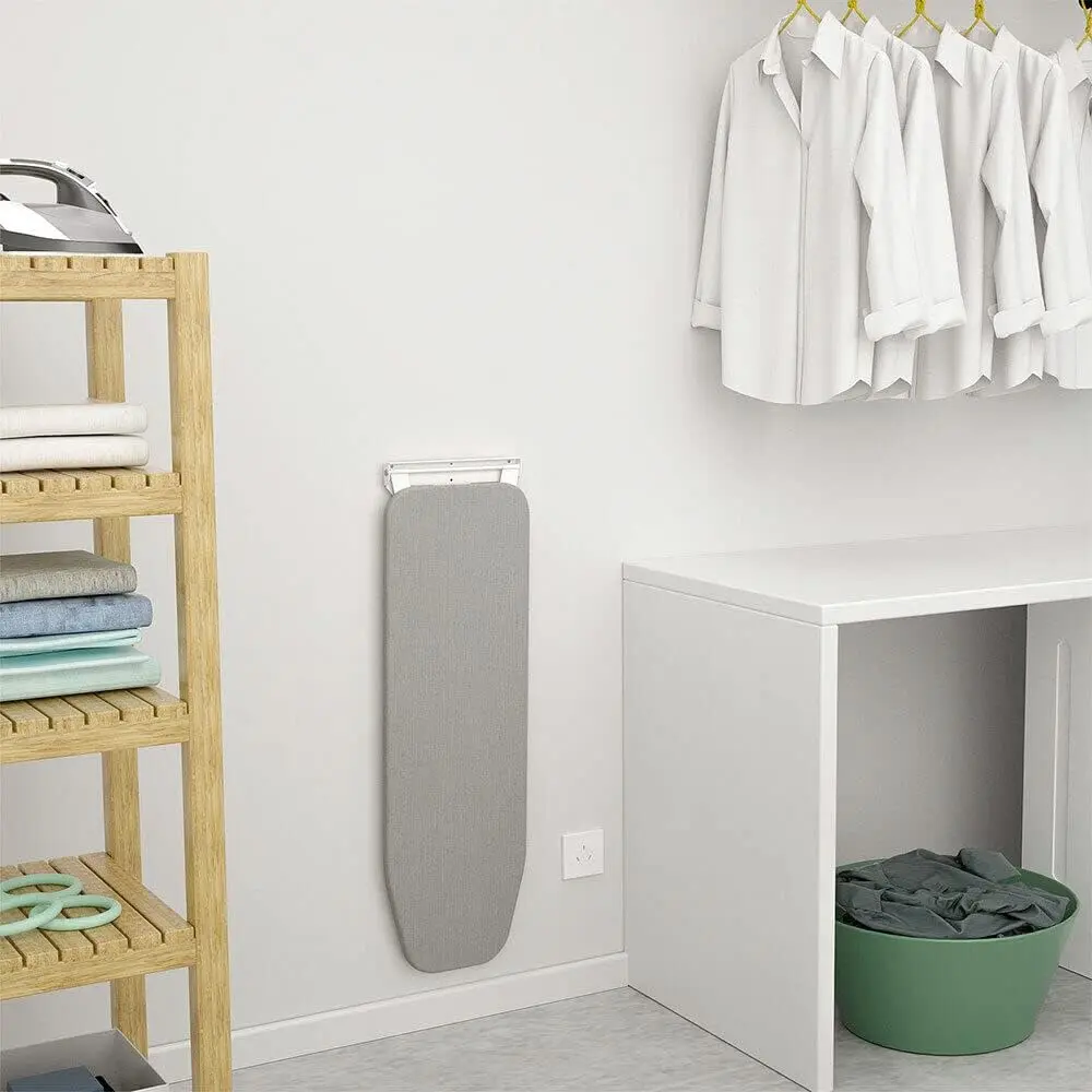 Wall-Mounted Ironing Board, Foldable Ironing Station, Sturdy Folding Board Compact Ironing Board Space Save for Home, Apartment, Small Space Room