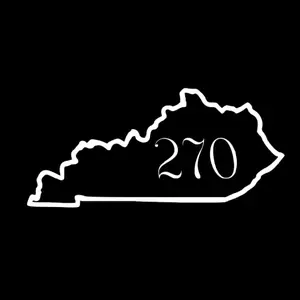 State silhouette with Area Code, all 50 states available, vinyl window decal