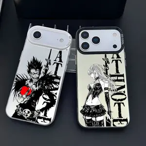Classic cool black and white Anime D-Death Note Durable Phone Case For iPhone 17/16/15/14/13/12/11/Pro/ProMax/Plus/Air/Xsmax/E, Samsung S26/S25/S24/S23/S22/Plus/Ultra/Fe, Anti-Drop Matte Back Cover, Shockproof Cover, luxury fashion, Special Birthday Gift