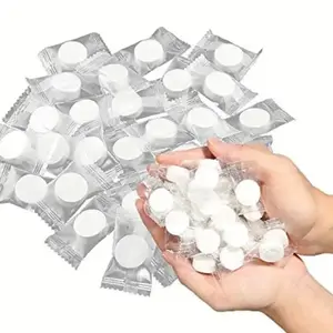 40pcs Portable Compressed Towel Disposable Face Cleaning Soft Compressed Hand Wipe Towel Non-Woven Makeup wipes. Camping outdoor travel compressed bath towel Cleansing Skincare