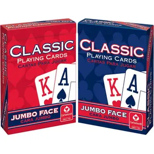 Cartamundi Classic Playing Cards – Brick (12 Decks), Red & Blue, Jumbo Index