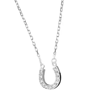 Trendy Horseshoe Necklace Women Pendant Creative Jewelry Chain Sterling Silver Fashion Accessory Gift Necklace Mens