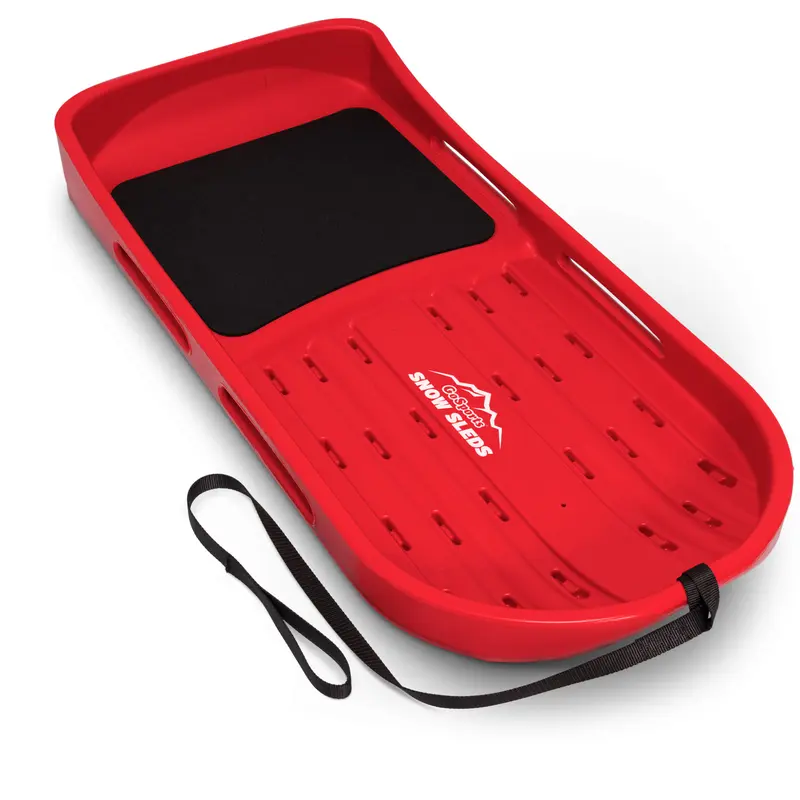 GoSports 2 Person Premium Snow Sled - Red