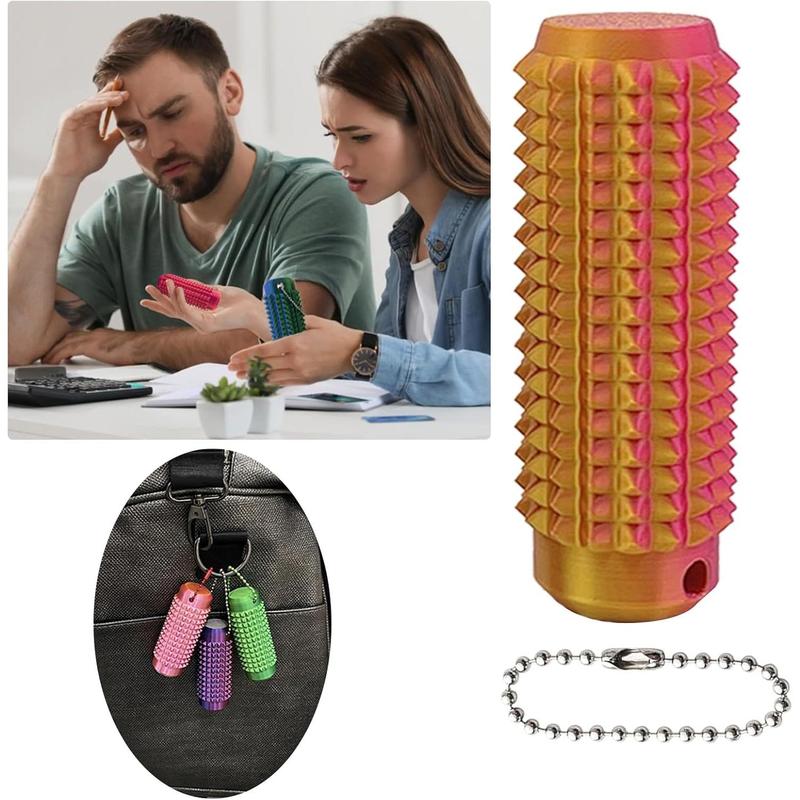 2025 NEW !Little Ouchies Fidget, Pocket Mini Fidget Toy for Adults, Pain Stim Fidget, 3D Printed Venting Key Pendant, 1pcs Spiky Grippie Stim Keychain for Anxiety Relief Positive, Novelty Gifts for Friends